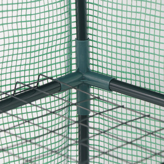 Portable 6 Shelves Walk In Greenhouse Outdoor 3 Tier Green House