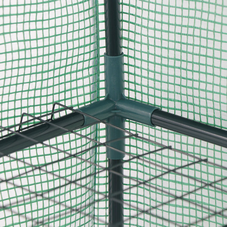 Portable 6 Shelves Walk In Greenhouse Outdoor 3 Tier Green House
